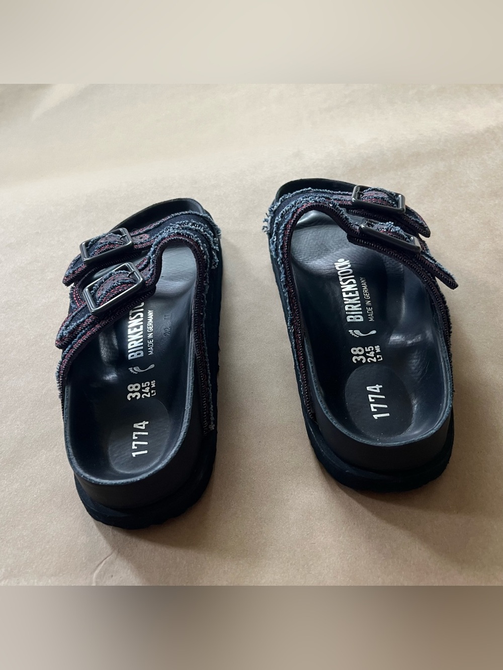 Birkenstock 1774 Arizona Denim Sandals - Picture 4 of 9